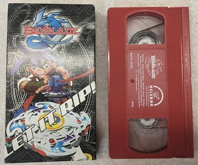 Rare VINTAGE Beyblade Let It Rip! VHS Tape ~ Red Shell ~ Anime  - Image 1 of 4