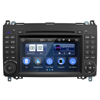 DAB+ Autoradio SWC Navi Für Mercedes Benz A/B Klasse Sprinter Viano Vito W639 BT - Bild 1 von 4