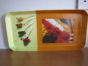 Melamin Sandwich Tablett aus Frankreich Neu ohne Etikett Couleurs d'epices - Bild 1 von 2