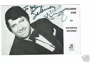 Solomon King hand signed photograph 6 x 4 inch - Picture 1 of 2