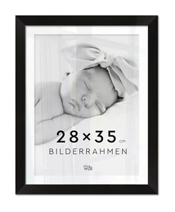 Bilderrahmen Frame Fotorahmen Rahmen Bilder Foto Posterrahmen Schwarz 28x35 cm - Bild 1 von 8