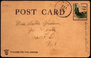 1906 IVA PA DPO Canceled Card - Crease - L36293 - Picture 1 of 2