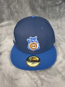 NEW ERA 59 FIFTY MLB CHICAGO CUBS THE BLUES MENS FITTED HAT BLUE SZ 7 1/2 NEW - Picture 1 of 9