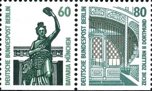 Berlin #MiW94 MNH 1989 Munich Dortmund [Se-Tenant Pair] - Image 1 of 1