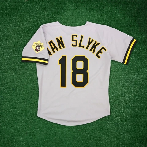 Andy Van Slyke 1992 Pittsburgh Pirates Men's Road Cooperstown Jersey w/ Patch Cover