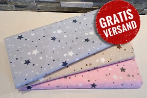 240 cm Popeline Baumwollstoffe Baumwolle Stoff Meterware ab 50cm Gewebe Sterne - Bild 1 von 6