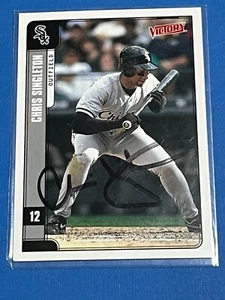 TARJETA DE BÉISBOL AUTOGRAFIADA FIRMADA POR CHRIS SINGLETON CHICAGO WHITE SOX - Imagen 1 de 5