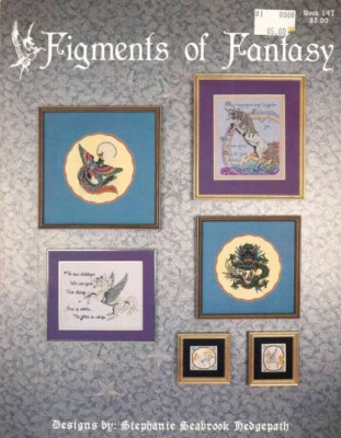 FIGMENTS OF FANTASY BOOK 147 COUNTED CROSS STITCH BY STEPHANIE SEABROOK HODGEPAT - Image 1 of 2