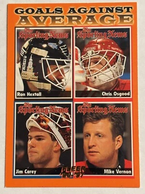 1996-97 Fleer #144 Ron Hextall Philadelphia Flyers C Osgood J Carey M Vernon - Image 1 of 2