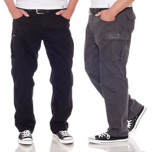 UNCS Bikers Work Cargo Pants With Dehnbarem Waistband Trousers Side Pockets