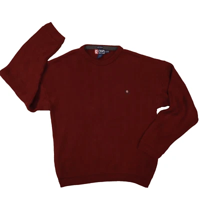 Chaps Ralph Lauren Men's Burgundy Hand Framed Herringbone Sweater size XL - Image 1 of 4