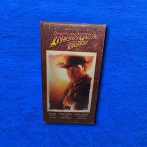 Indiana Jones Trilogy VHS 3-Tape Collectors Edition Original Box Set 1989 - Picture 1 of 6