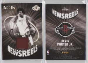 2021-22 Panini Noir Newsreels Jerseys /75 Kevin Porter Jr #NWJ-KPJ