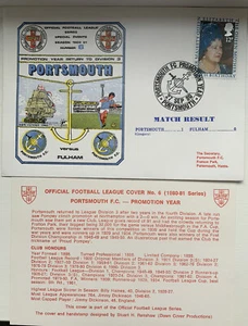 PORTSMOUTH V FULHAM 1980 FIRST DAY COVER - Picture 1 of 1