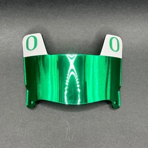 Oregon Ducks - Green Chrome Mini Football Helmet Visor with Green Clips - Picture 1 of 2
