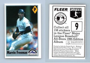 Marvin Freeman #9 Fleer Major League Baseball All-Stars 1995 Panini Sticker - Picture 1 of 1