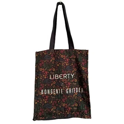 Liberty London x Bongenie Grieder Dark Floral Canvas Tote Bag - Image 1 of 4