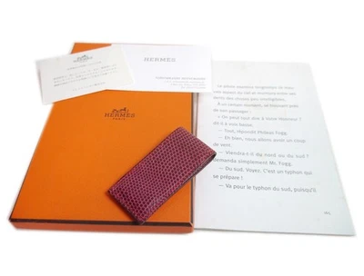 Auténtico clip para dinero HERMES cuero lagarto #5655 Foto 1 de 4