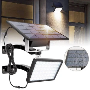 For Garden Shed Patio Garage Balcon Outdoor Solar Flood Light Battery Wall Light - Picture 1 of 12