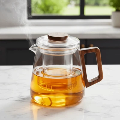 Thickened Glass Glass Teapot Kung Fu Tea Set  Tea Water Separation - Image 1 of 4