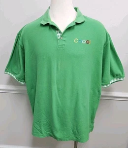 Coogi Poloshirt Vintage 3X Grün Regenbogen Knöpfe Logo  - Bild 1 von 10