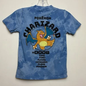 Abercrombie Fitch Kids Boys Size 5/6 Pokemon Charizard Tie-Dye Graphic T-Shirt - Picture 1 of 8