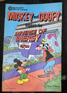 Mickey and Goofy Explore the Universe of Energy ~ Walt Disney World Epcot c.1965 - Picture 1 of 3