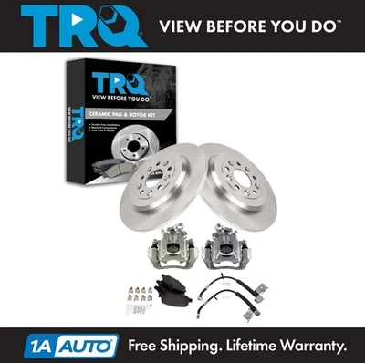 Kit de pastillas de freno y rotor de cerámica TRQ para Ford Explorer 2011 Foto 1 de 4