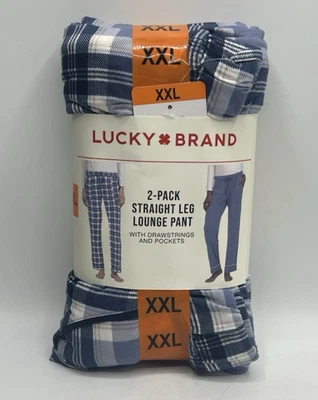 Women's Size XXL Lucky Brand 2-Pack Straight Leg Lounge Pants Drawstring Pockets - Image 1 of 4