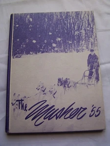 1955 NORTH FREMONT HIGH SCHOOL YEARBOOK ASHTON, IDAHO THE MUSHER - Picture 1 of 1