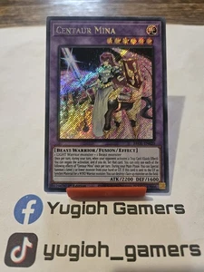 Yu-Gi-Oh Centaur Mina BROL 1st Edition Holo Bleed Secret Rare Light Played  - Picture 1 of 3