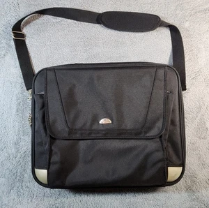 Samsonite Travel Laptop Computer Bag with Shoulder Strap Heavy-duty Black - Afbeelding 1 van 10
