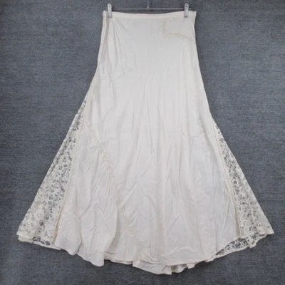 Женское белье Zara юбка-слип большая кружевные панели цвета слоновой кости длинная хлопковая смесь - Изображение 1 из 4
