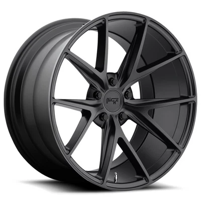Niche M117 Misano 20x9 5x112 +26mm Satin Black Wheel Rim 20" Inch - Изображение 1 из 4