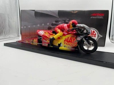 Action Antron Brown Mac Tools 2001 Pro Stock Bike 1:9 Scale Diecast Case and Box - Image 1 of 4