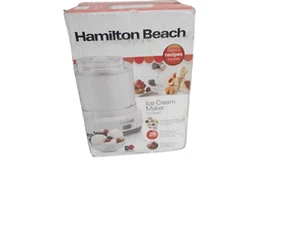 HAMILTON BEACH 1.5 QT ICE CREAM MAKER 68880 - Picture 1 of 6