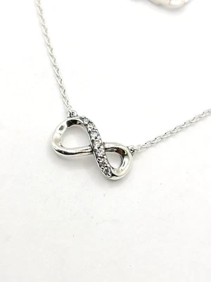 Collar Pandora Brillante Infinito Plata 398821C01-50 Nunca Usado Foto 1 de 4