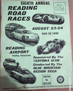 VTG August 1969 SCCA Racing Reading Road Races Reading Airport Sertoma Club - Bild 1 von 1