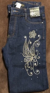 Govanni-Size 11/12-Jeans With Embroidered Leg-MSRP $65.00- NWT - Picture 1 of 6