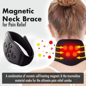 Self Heating Magnetic Neck Support Brace Collar Pain Tourmaline- Relief I8Q8 - Picture 1 of 18