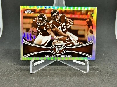 2012 Topps Chrome Sepia Refractor Michael Turner #130 Falcons /99 Free Shipping - Image 1 of 3