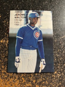 Jerome Walton Cubs 1989 Pacific Rookies Superstars Two RARE UNLICENSED #10