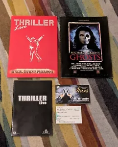 Michael Jackson Ghost Programm & Thriller Ticket Tour Live Souvenir Programm - Bild 1 von 4