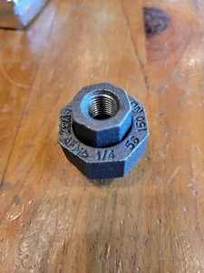 Anvil 1/4" Union NPT Malleable Iron Class 150 Black Pipe Fitting GB10 - Picture 1 of 3