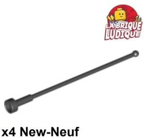 Lego 4x Antenna Antenna Whip 8H 8 Long Black/Black 2569 NEW