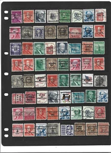 PRE CANCEL STAMPS "Massachusetts" 64 Different USED Worth Checking - Picture 1 of 1