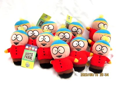 12pc South Park 5" Cartman Blue/Yellow Hat & Red Outfit Plush Beanie Toy-New!B-O - Image 1 of 3