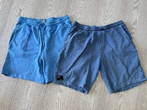 Lot of 2 Kids Drawstring Sweat Shorts Gap Blue Size XS, Zara Blue Size 13-14 Boy - Picture 1 of 6