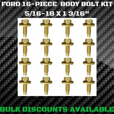 1959-1974 Ford Galaxie 500 Interior Exterior Chassis Body Bolts 5/16-18 X 1 3/16 - Image 1 of 3