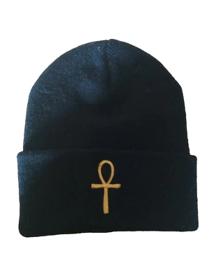 Gorro Ankh Bordado Talla Única Símbolo Egipcio Ojo de Horus RA Color Personalizado Foto 1 de 2